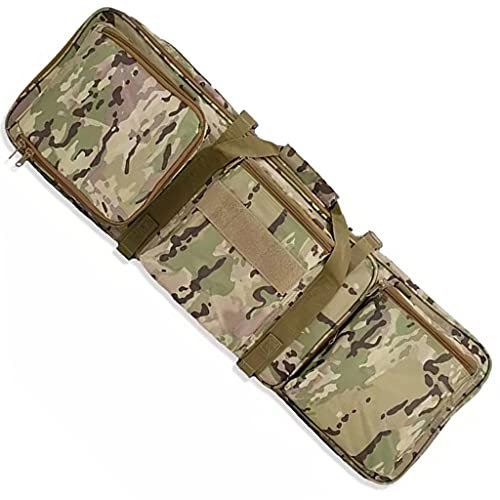 85 cm langer weicher Gewehrkoffer, taktische Waffentasche mit Schultergurt, 3 Taschen, wasserdichte Nylon-Jagdwaffentasche M4 Airsoft Shotgun Holster Jagd perfekt für die Aufbewahrung und den Transpor