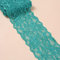 5 Yards Elastizität Spitzenbordüre Spitzenband,8cm Breite Bunte Spitzen-Blumen Borte Dekoband Zierspitze Zierband Spitzenstoff Spitzenborte für Nähen DIY Handwerk Kleidung Unterwäsche,Dunkelgrün