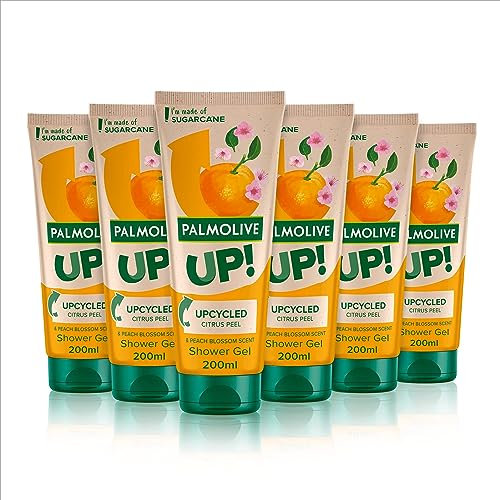 Palmolive Up. Upcycled Citrus Peel and Peach Blossom Scent Shower Gel 200ml – 6 pack
