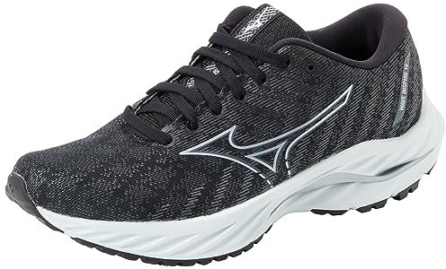 Mizuno Damen Wave Inspire 19 Laufen, Black Silverstar Screst, 42 EU