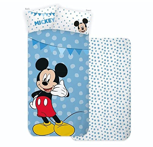 Disney Home Mickey Mickey Bettwäsche Komplettes Einzelbett 100% Baumwolle