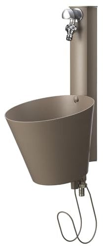 Belfer 42/PRS - Fontaine murale de jardin avec double robinet 49 x 23 x 26,6 cm