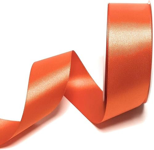 s.dekoda Satinband 25m x 40mm Orange Schleifenband Dekoband Satin