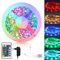 Ikodm LED Streifen, LED Strip 2m, LED Streifen Selbstklebend, RGB Led Strip mit 24-Tasten-Fernbedienung, Dimmbar LED band für Zuhause, Schlafzimmer, Küche, Partei