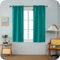 GIRASOLE HOME Coppia Tende Barbados Termiche Totalmente Oscuranti 2 Pannelli da 55x130cm con Tasca, Verde Acqua