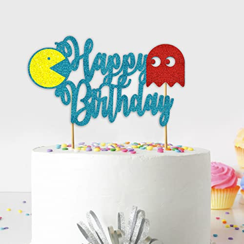 Seyal® Pacmn Ghost Happy Birthday Cake Topper