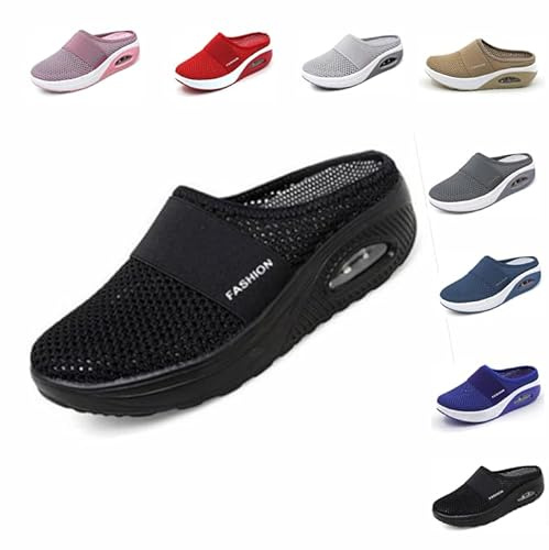 Scarpe da Passeggio Slip-on con Cuscino d'Aria da Donna,Ortopediche Scarpe Traspiranti e Casual con Cuscino d'Aria,Scarpe da Donna per diabetici da Passeggio