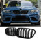 Hengjiayao F22 Rejilla del Radiador Negra Brillante de Doble Barra, Compatible con BMW Serie 2 F22 Coupé, F23 Cabrio, M2 F87, Modelos 2014-2018 (For 2er F22 2014-2018)