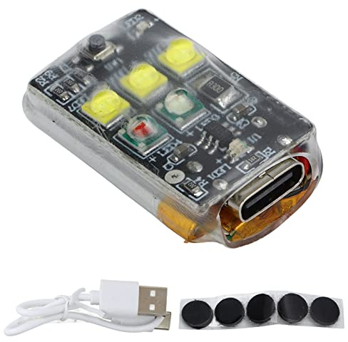 HERCHR Drohnen-Blitzlicht, MINI3 PRO Typ-C-Aufladung, Antikollisionslicht, Harzleiterplatte, Rot, Grün, Weiß, Blinkendes Blitzlicht Für DJIMavic FIMIMini MINI3 PRO