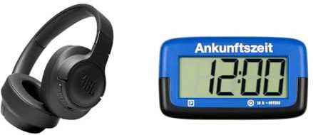 JBL Tune 760 NC – Bluetooth Over-Ear Kopfhörer in Schwarz mit aktivem Noise-Cancelling & Needit elektronische Parkscheibe Park Micro I automatische Parkscheibe