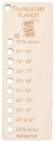 Qerwsdty Carte D'Organisateur D'Ombre de Laine de Nuancier de Couleurs RéUtilisable de Couverture en Bois, Planificateur de Couverture pour Projets Crochet Cadeaux Faits à la Main A