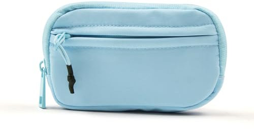 AdiStylinno Porte-monnaie pour femme, porte-clés portable en nylon, petit sac à main léger, compartiments pour cartes à fermeture éclair, porte-monnaie, portefeuille pour femme avec porte-clés et