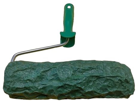 Rouleau de plâtre imprimé mur béton texture rouleau tampon rouleau pierre. Naida, cm 22x8 environ, pour moules de sol et moules pour pierre