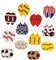 VALICLUD 12 Paar Kugelohrringe Baseballform Ohrringe Sportlicher Stil Ohrringe Lucky Rugby Ohrringe Teardrop Ohrringe Baseball Baumeln Ohrringe Teardrop-förmige Ohrringe Retro Ohrringe Leder, 8X4cm,