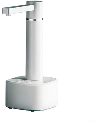 Dispensador de agua automático inteligente Bomba de agua eléctrica USB de 3 engranajes con soporte para oficina en casa, agua fría y caliente, volumen ajustable, dispensación rápida (blanco)