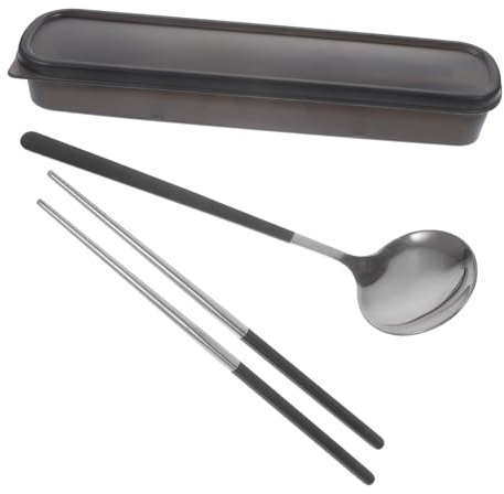 POPETPOP Küchenutensilien Aus Edelstahl Mit Servierlöffel Und Besteck Für Familie Camping Und Ausflüge Leicht Zu Reinigen Und Wiederverwendbar