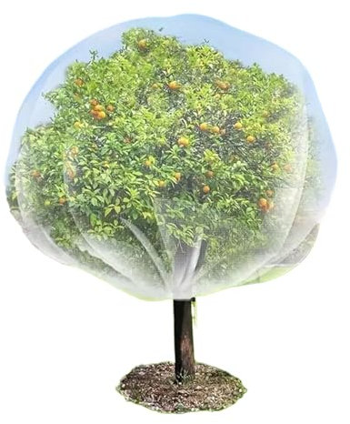 Grande Rete Protettiva Per Alberi Da Frutto | Copertura per Piante con Cordino | Telo Leggero Anti Insetti Per Esterni Giardino Orto Agricoltura E Paesaggistica