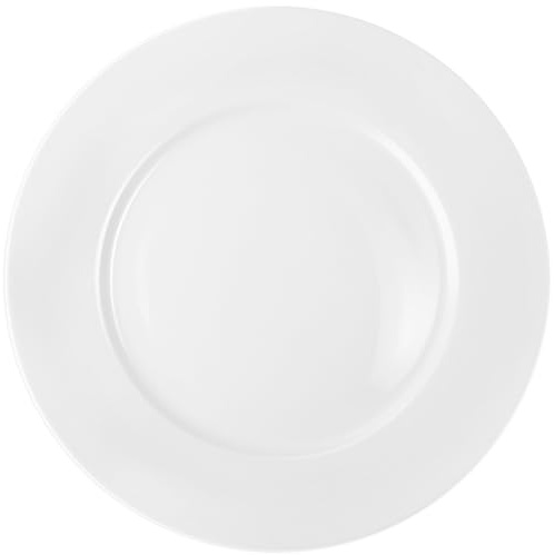 Tczecoo 6 Stück Dessertteller, 20cm Keramik Kuchenteller, Weiße, Runde | Weiße Salatteller, Frühstücksteller, Runde Porzellan Teller für Vorspeisen Dessert Salat, Mikrowellen- & Spülmaschinenfest