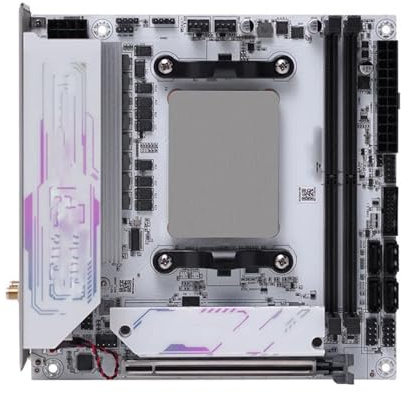 Scheda madre Scheda madre Fit For TOPC Ryzen 9 8945HX Mini ITX, 16 core 32 thread, DDR5, M.2 NVMe, PCIe 4.0 for PC da gioco(8945HX-white)
