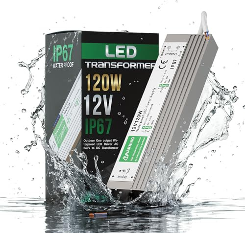 12 V wasserdichter IP67_LED-Treiber-Netzteil-Transformator 240V DC 12V 25A 300W für LED-Streifen UK 120.00W, 12.00V