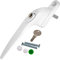 UPVC Universal Espag Window Handles - Key Locking for Double Glazing - White X10 (Pack of 10)