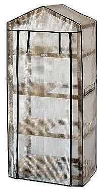VegTrug WGH401N Serra di legno naturale vivaio & copertura del PE, 1575.0 mm*490.0 mm*708.0 millimetro