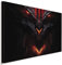 AK ART Diablo III Leinwandbild Kunstdruck Mehrfahrbig Wadbild Wanddeko TOP XXL (40 x 30 cm)