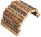 Wooden Ladder Hamster Chew Bridge Toy,Hamster Bendy Wooden Bridge, Ladder House for Reptile Mice Rodents Small Animal Chew Toy(S)