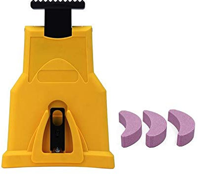 AGSYFFD Professional Chainsaw Sharpener Kit, Universal Portable Sharpening Tool for 14/16/18/20 Inch Chain Saw Blades with 3 Pcs Stone Grinder