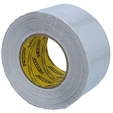 Aluminium Klebeband verstärkt Isolierung Belüftung Fiberglas Aluminiumfolie 50 m (75 mm x 50 m)