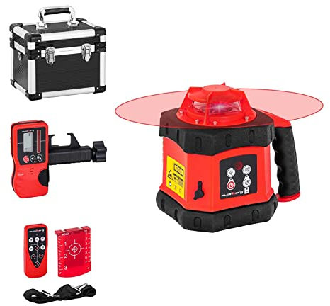 Steinberg Systems SBS-RL-300 Rotationslaser Linienlaser Baulaser Rotationslaser selbstnivellierend Ø 300m rot