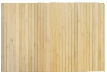 HERSIG - Alfombra de Bambu Natural Sin Bordes | Alfombra Rectangular - 40 x 60 cm