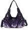 Angel Kiss Damen Schultertasche Hobo Tasche Umhängetaschen Schlusstaschen Henkeltaschen weiches PU Leder mit Reißver Handtasche Viele Fächer tolle tasche für Frauen (Schön Lila)