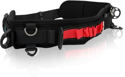 ASHATA Adjustable Photography Utility Belt, Multifunction Outdoor Camera Strap Belt with Buckle, Holds Tripod, Flashlight, Water Bottle, Black, Modern Style