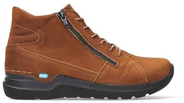 Wolky Why Hohe Schnürschuhe Nubukleder cognac Größe 39