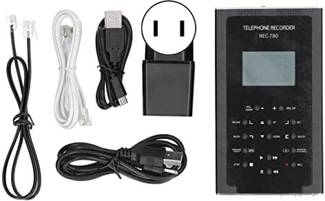 100 Bis 240 V 32 GB Festnetztelefon Audiodatenerfassungsmodul Recording Box Recorder Automatisches Manuelles Telefonaufzeichnungsgerät(#2)