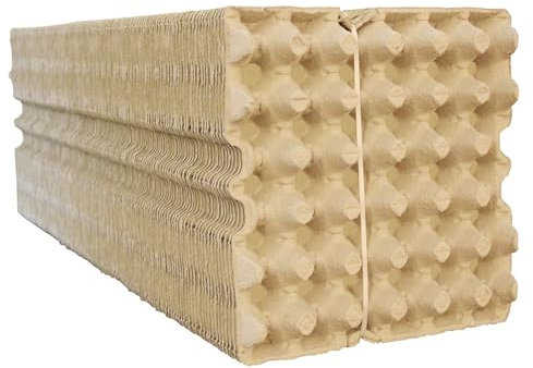 SAFE ELASTIC | Premium 125er Pack Eierpappen für 30 Hühnereier Größe M - Eierkartons zur vielseitigen Anwendung