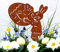 LB H&F Osterhase Gartendeko Rost Ostern Osterei Frühling Deko Garten (Osterdeko ROST)