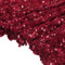 sourcing map Pailletten Stoff Meterware 120cm x 91cm Sparkly Stoff glitzernder Stoff Pailletten-Stoff Flanell mit 5mm Runde Pailletten, Rot