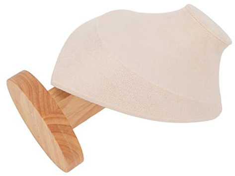 YUYTE Soporte de Exhibición de Collar, Soporte de Collar, Soporte de Joyería de Busto de Joyería, Soporte de Busto de Joyería de Madera Elegante para el Hogar, Joyería, Feria Comercial (Beige)