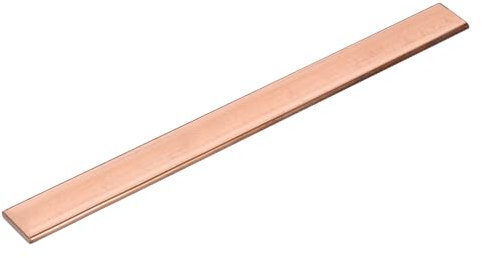 sourcing map Copper Flat Bar, 0.2 Thickness x 0.79 Width x 7.87 Length Copper Bus Bar Stock Plate Mill for Electrical (5mm x 20mm x 200mm)
