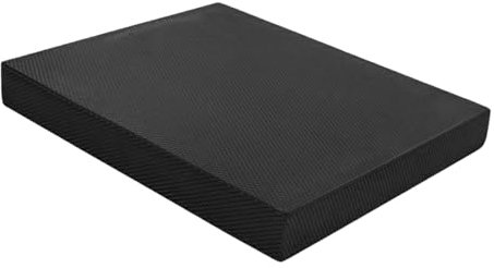 Fonowx Übungs-Balance-Pad, Schaumstoffmatte, Yoga-Matten-Trainer, Balance-Kissen, Knieschoner für drinnen und draußen, Krafttraining im Fitnessstudio, Schwarz