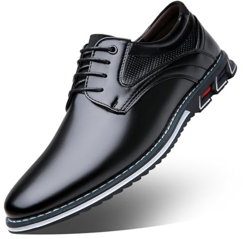 Scarpe Oxford Uomo Eleganti in Pelle - Calzature Resistenti e Versatili per Ufficio Matrimoni e Look Quotidiano Scarpe Formali Traspiranti con Suola Antiscivolo