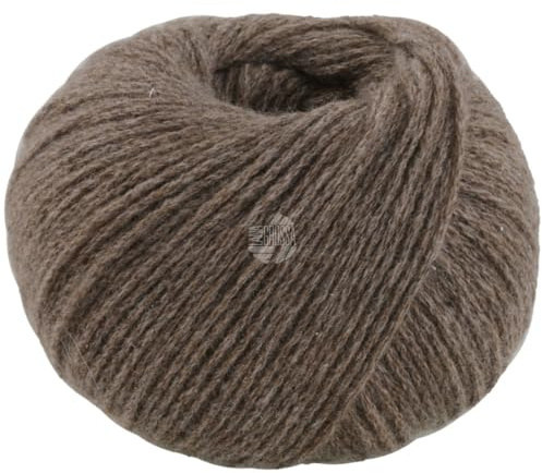 LANA GROSSA Cashmere Pure | Klassisch verzwirntes reines Kaschmirgarn | Handstrickgarn aus 100% Kaschmir | 25g Wolle zum Stricken & Häkeln | 115m Garn FB 3
