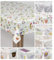 laro Wachstuch-Tischdecke Wachstischdecke Gartentischdecke, Muster:Blumen Hagebutten, Größe:140x300