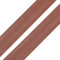 1m Einfassband 20mm hochelastisch 44% Elastan gefalzt Meterware Faltgummi Schrägband Farbwahl, Größe:20mm, Farbe:kakao