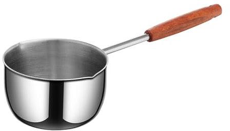 Colcolo Hot Oil Pan Butter Melting Pot Non Stick Pan Boiled Eggs Cookware Small Saucepan Hot Milk Pot for Stovetop Travel Restaurant, 500ml