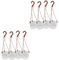 SUPVOX 8 Ensembles paniers Suspendus pour Plantes d'intérieur Petit récipient Transparent jardinières de Garde-Corps Pot de Fleur Interieur Jardiniere Plastique Crochet Pot de Fleurs