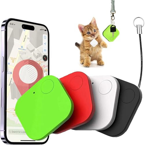 Key Finders, 4 Pack Bluetooth Tracker, Smart Tag GPS Locator Tracking Device, Anti-Lost Item Finders for Keys, Wallet, Luggage, Pets, Kids, APP Control Compatible with iOS and Android
