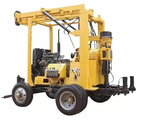 Portable Water Well Drill Rig Efficient Air Compressor Drill Rig with Auger for Water Well Construction